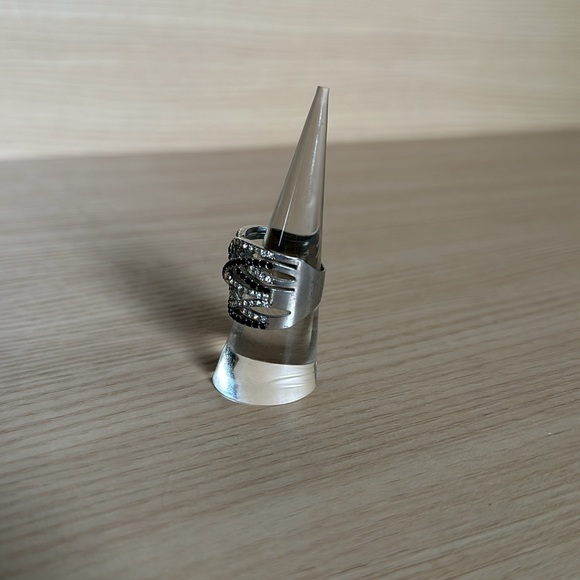 Express Silver and Black Ring 8 - Picture 2 of 11